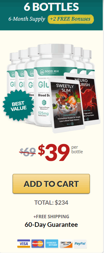 Gluco6™ 6 bottle